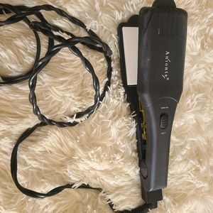 Anionte Wide Titanium Hair Straightener Professional Flat Iron Fast Heat Digital